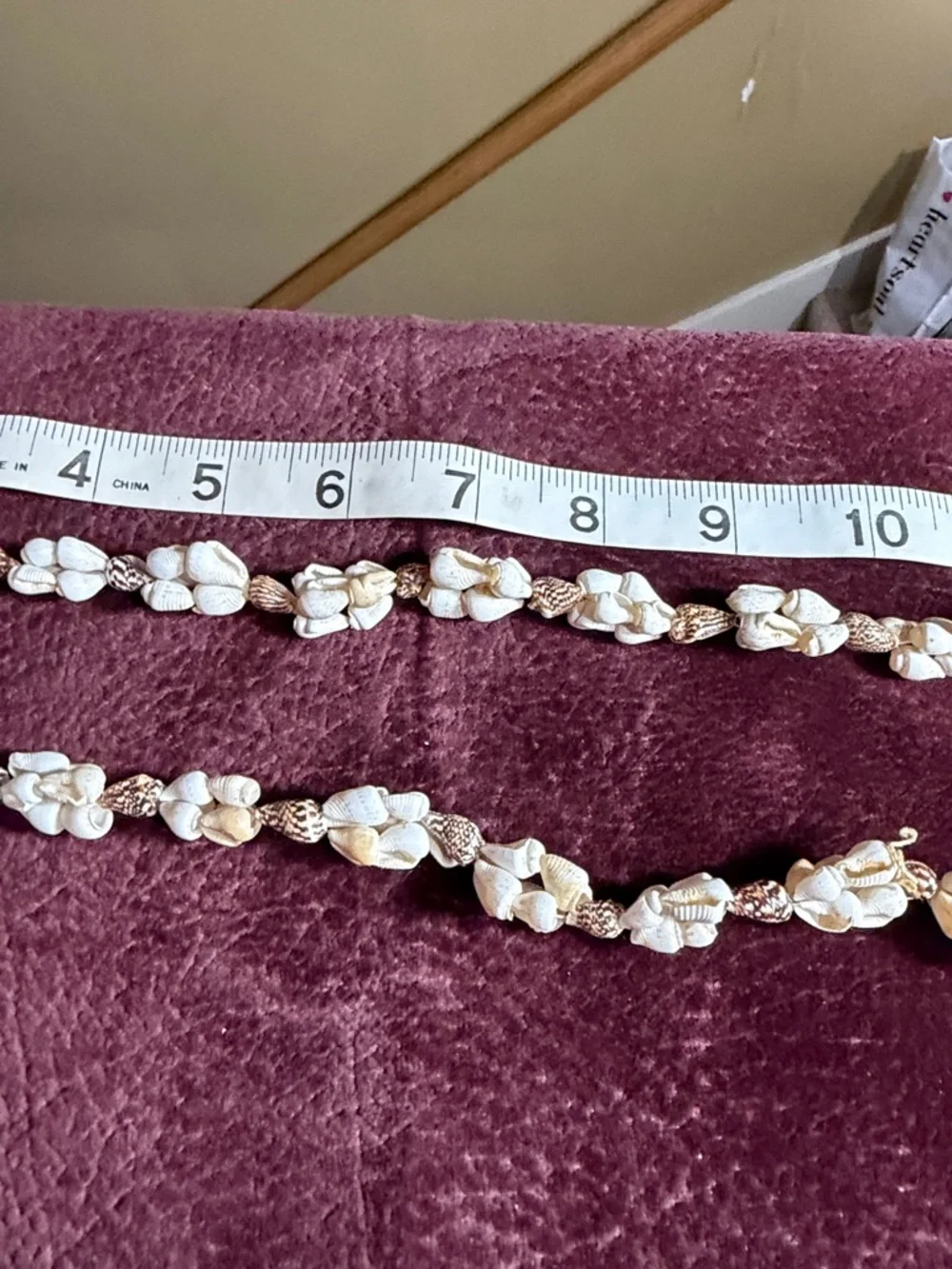 Vintage Natural White and Cream Sea Shell Cluster Bead Necklace